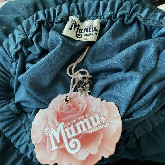 Show Me your Mumu Ava Maxi Dress Deep Jade Crisp - Picture 7 of 9